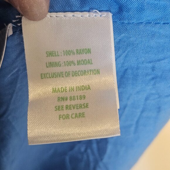 Lilly Pulitzer Dress Size 12 Arleah Blue Thistle Polka Dots Pom Pom Preppy Chic - Picture 11 of 12